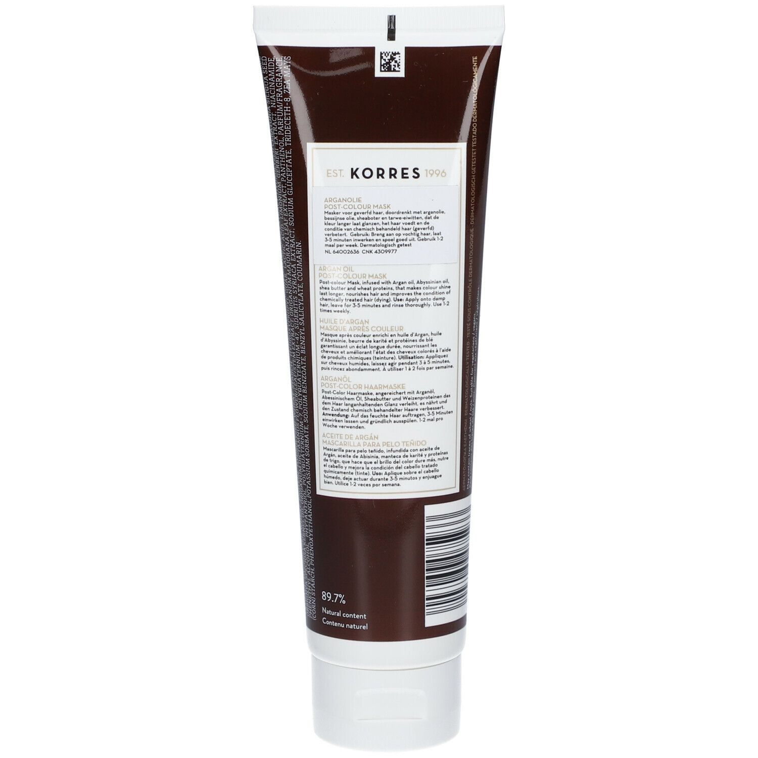 Korres Argan Oil Post-Colour Mask 125 ml Creme