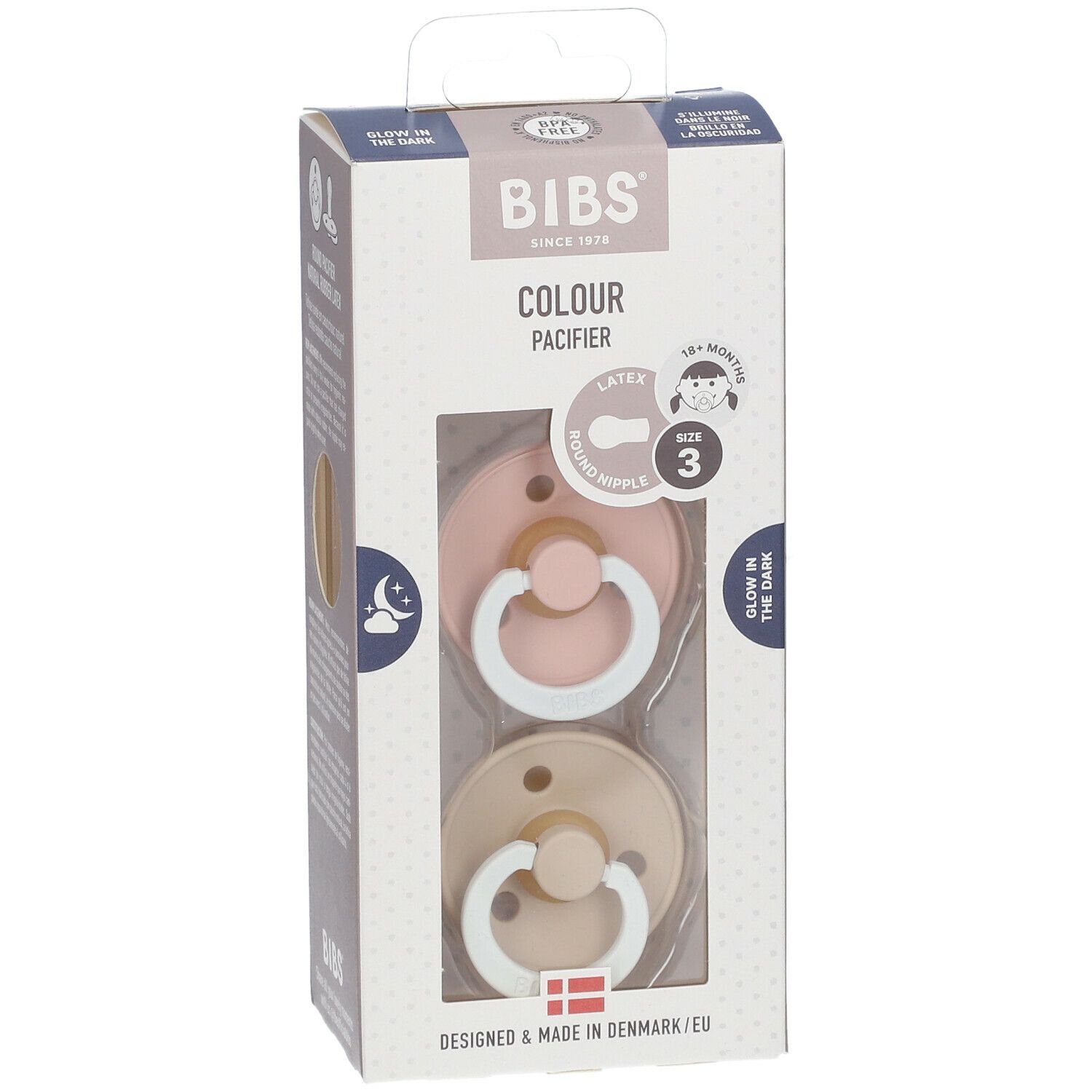 BIBS® BIBS COULEUR Night Blush Sauger - Vanille +18 Monate