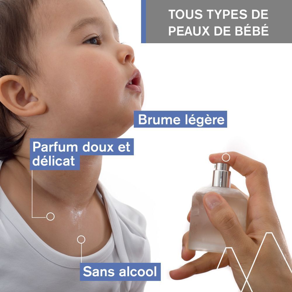 Flacon du produit. Uriage Bébé 1ère Senteur. 1st Scented water. Flacon avec vaporisateur.