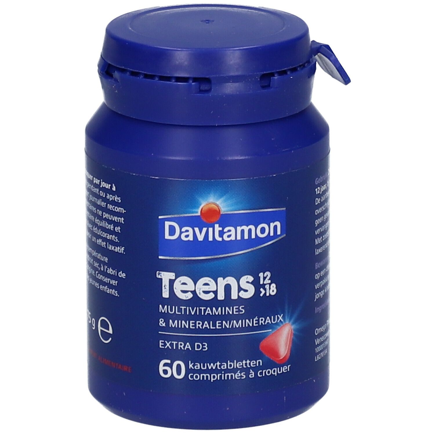 Davitamon Teens 12>18 Multivitamines Fraise - Énergie, Résistance