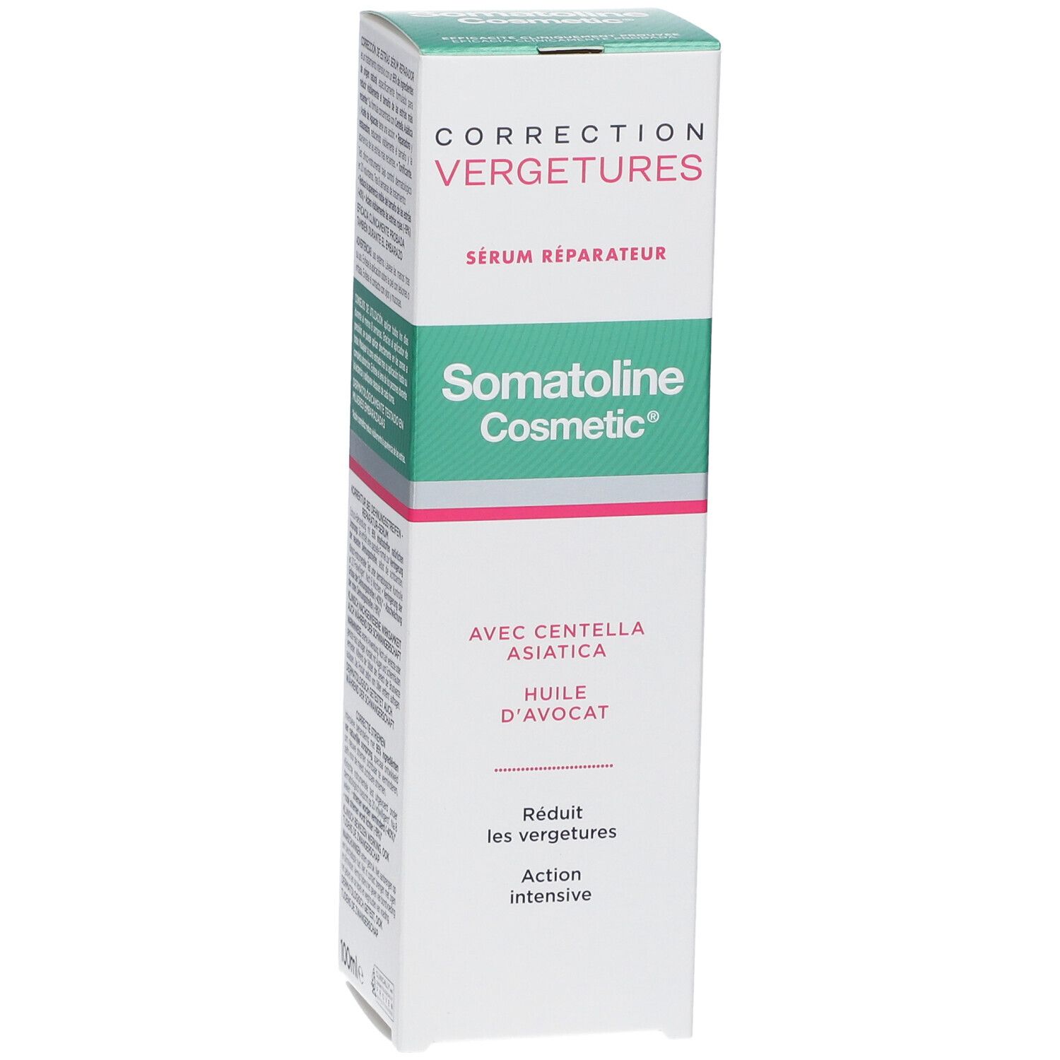 Verpackung des Somatoline Cosmetic Dehnungsstreifen Serum, Vorderseite.