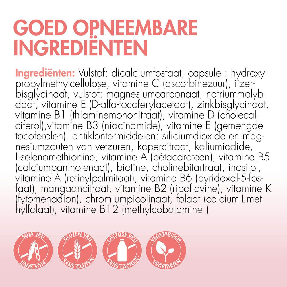Lijst van ingrediënten van BariNutrics Multi. Info over samenstelling en voordelen van het product.