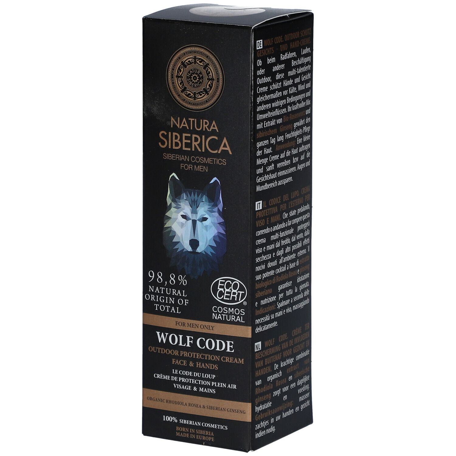 Natura Siberica Wolf code Outdoor protection cream for face & hands