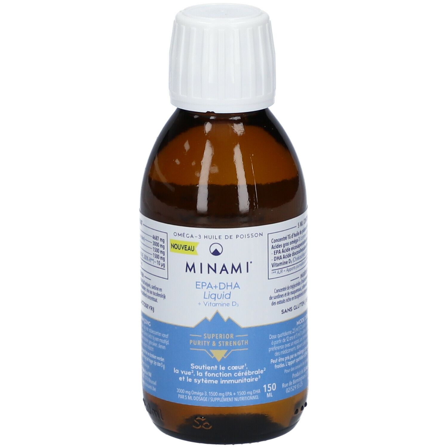 Minami® EPA + DHA Liquid + Vitamine D3