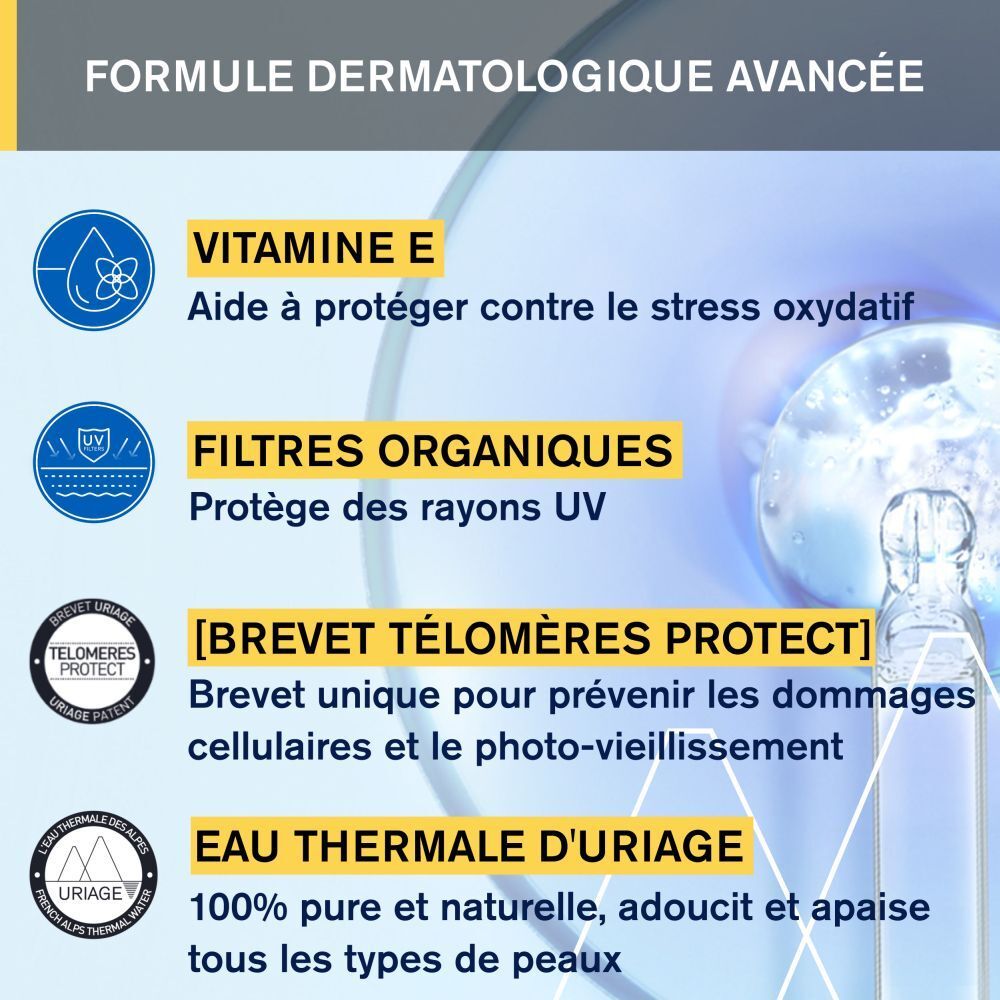 URIAGE BARIÉSUN Spray Invisible SPF30. Texte : Développé et recommandé par les dermatologues, adapté aux peaux sensibles.