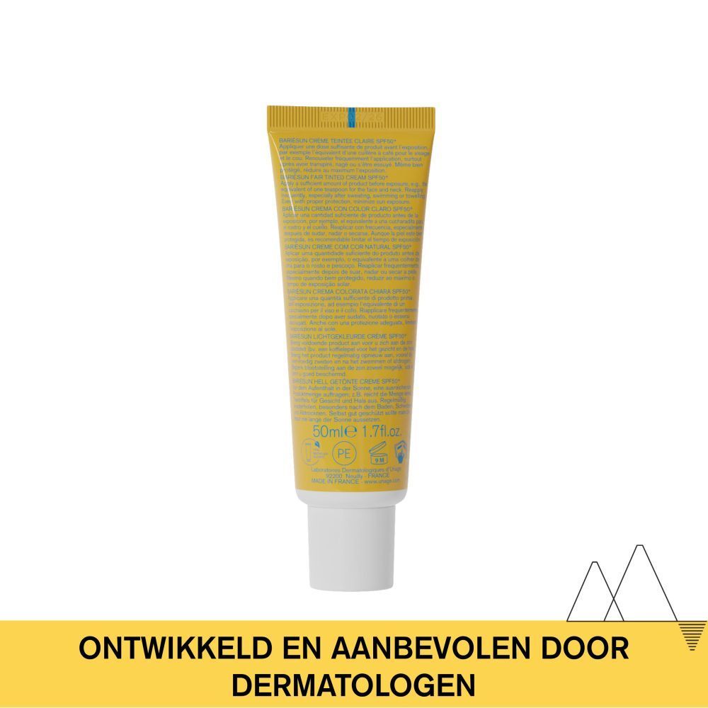 Achterkant van de tube. Tekst: Ontwikkeld en aanbevolen door dermatologen.