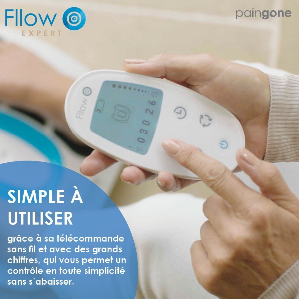 Avantages du Paingone Fllow Expert. 150 niveaux, 25 formes d'ondes, 36h d'autonomie.