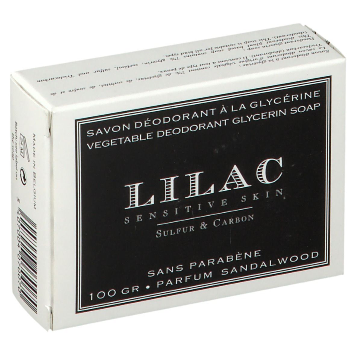 Lilac Senstive Skin Sulfure et carbone Savon