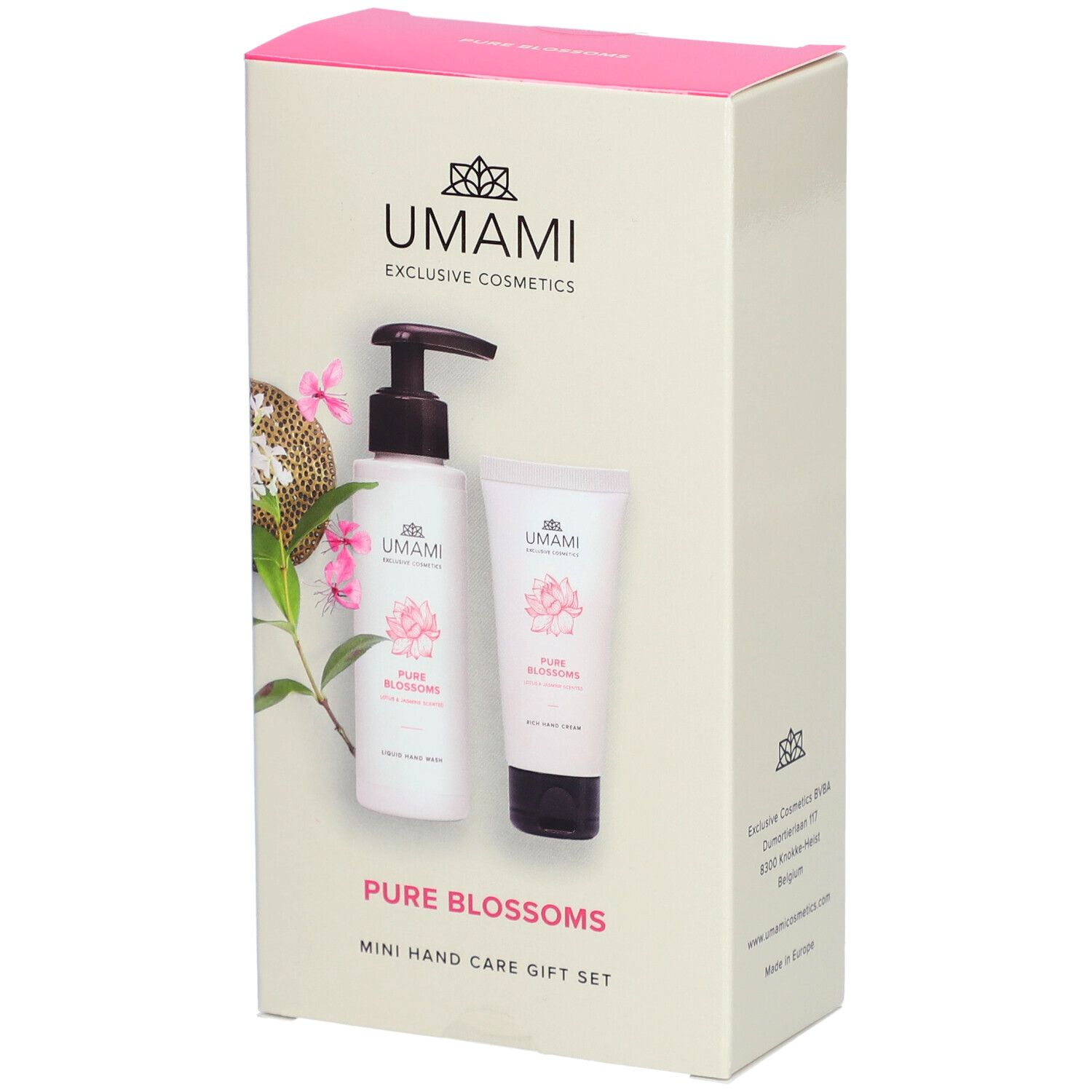 Umami Pure Blossoms Mini Hand Care Gift Set Lotus & Jasmin