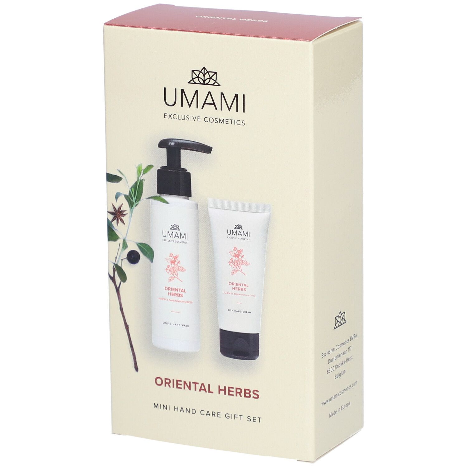 Umami Oriental Herbs Mini Hand Care Gift Set Piment & Bois de Santal