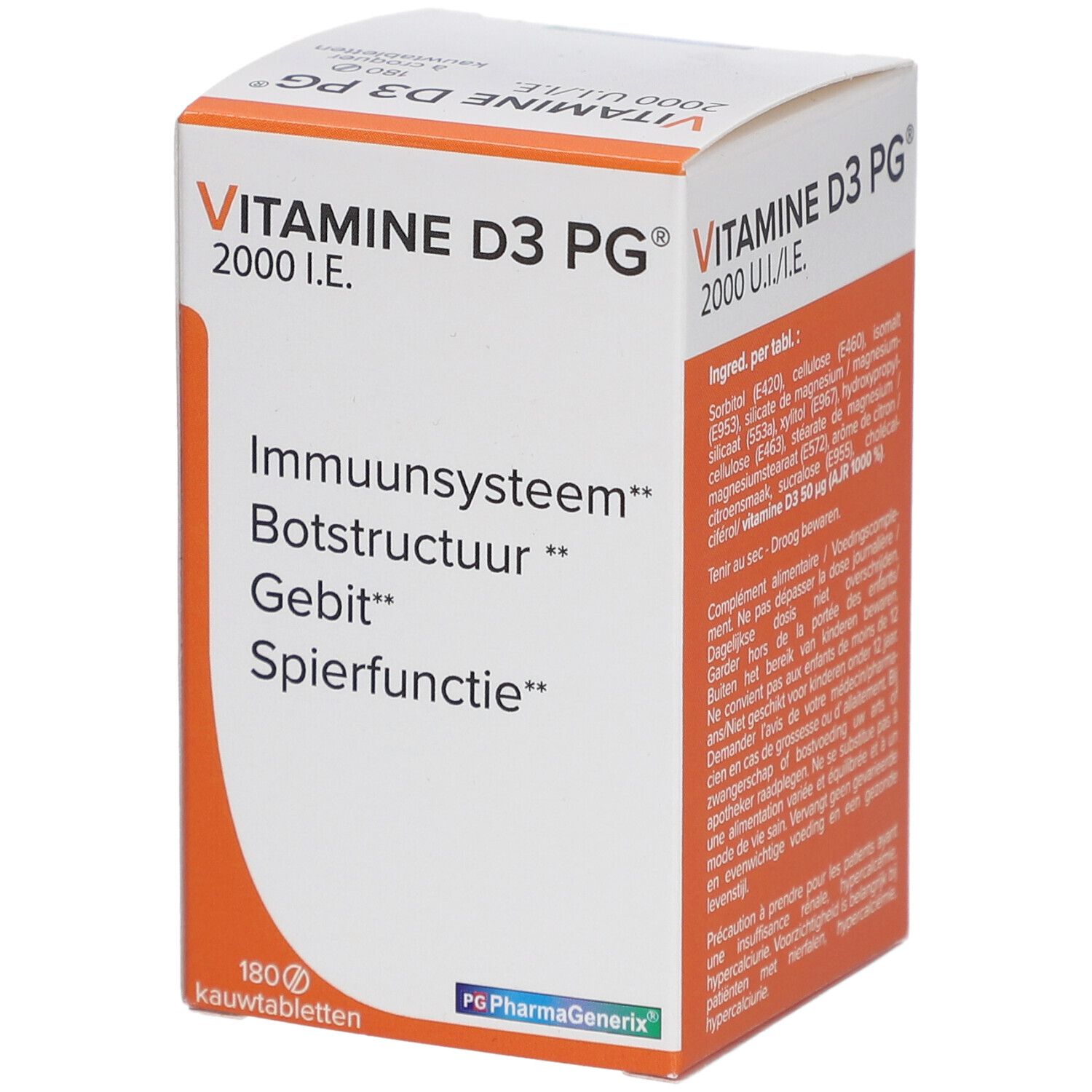 Pharmagenerix+Vitamine+D3+2000+IE+PG