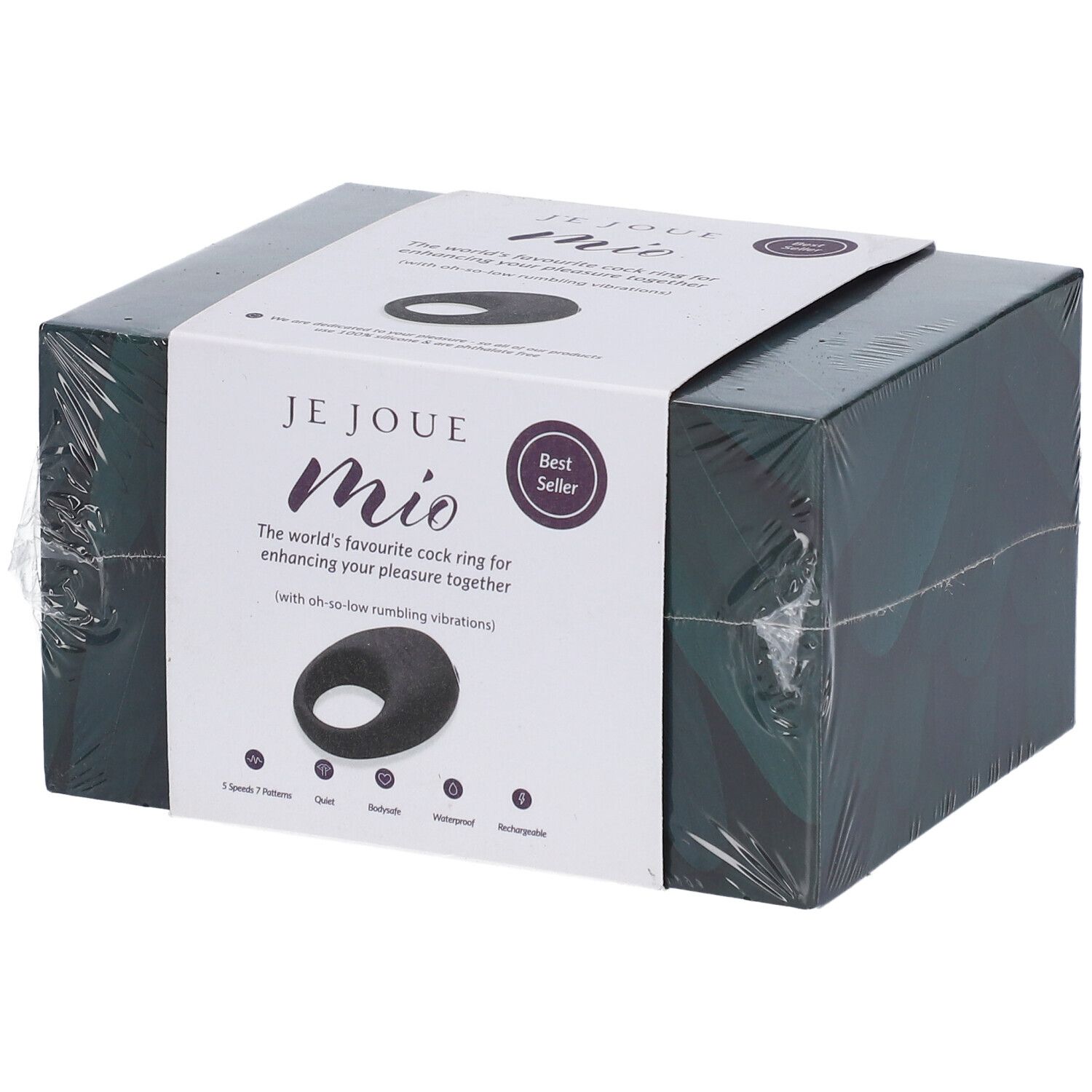Je Joue Mio Vibrating Ring Zwart 1 Vibrator