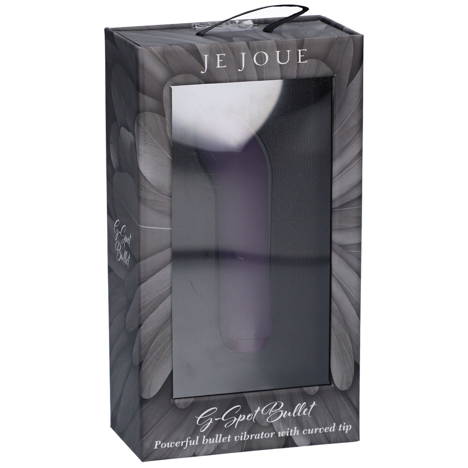 Je Joue G-Spot Bullet violet. Emballage avec fenêtre. Poignée noire.