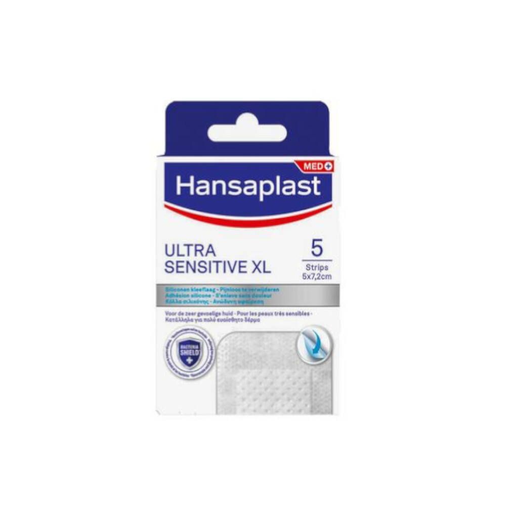 Hansaplast Ultra Sensitive XL Pansements 5 x 7,2 cm