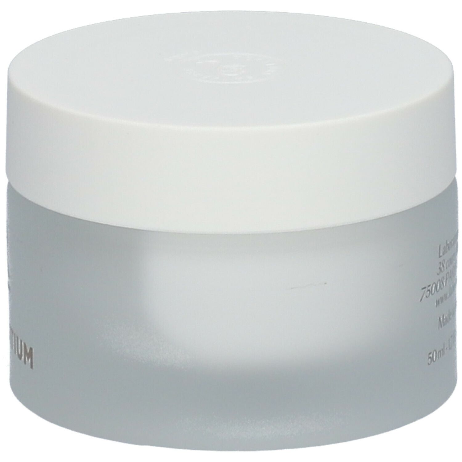 Crèmepot met witte deksel. Op de pot staat "SVR" en "CREME DENSITIUM".