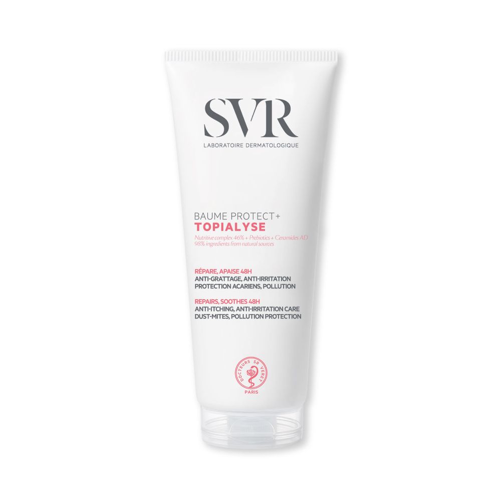Witte tube met SVR-logo en productnaam. Bevat Franse tekst. Transparante dop.