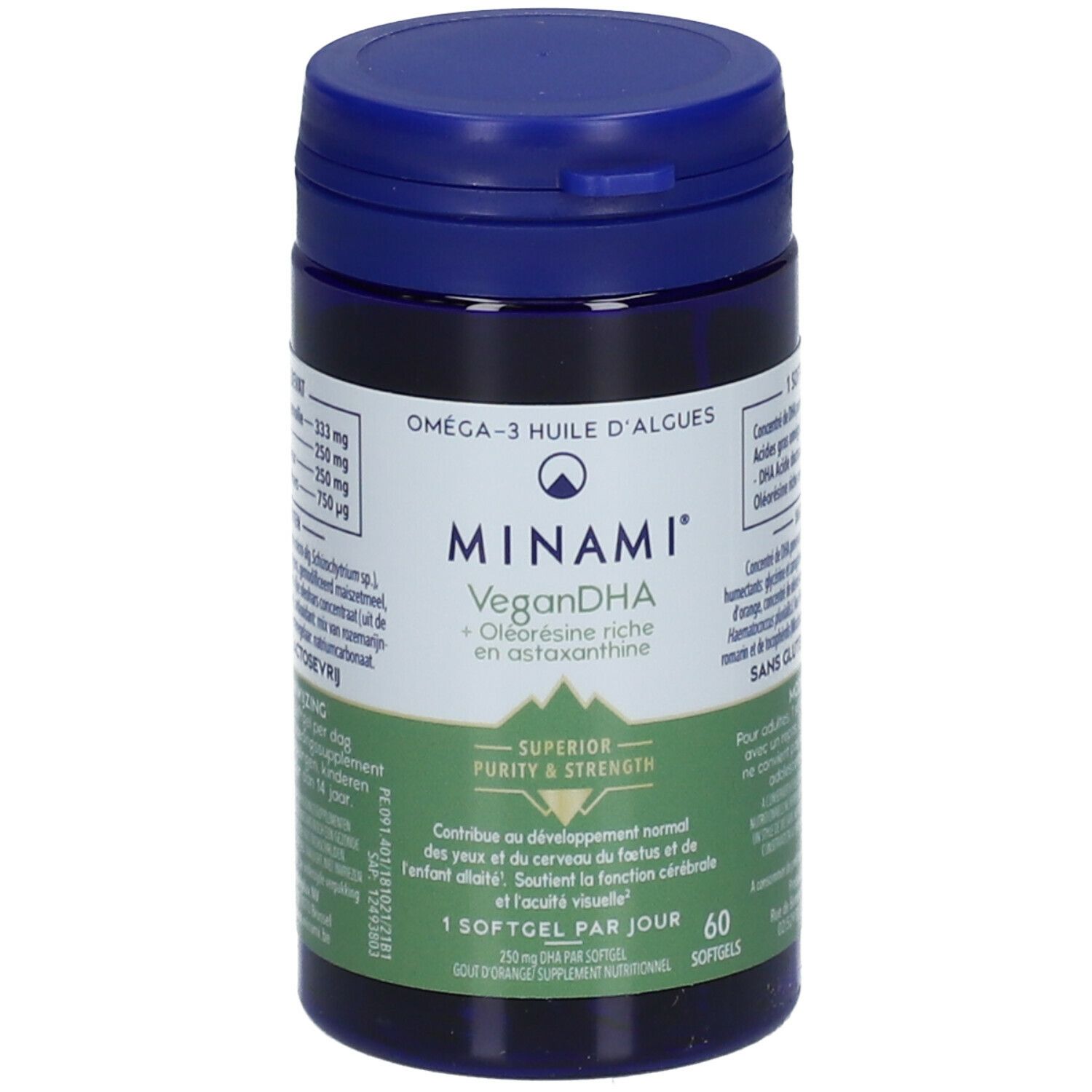 Minami® VeganDHA + Oléorésine riche en astaxanthine