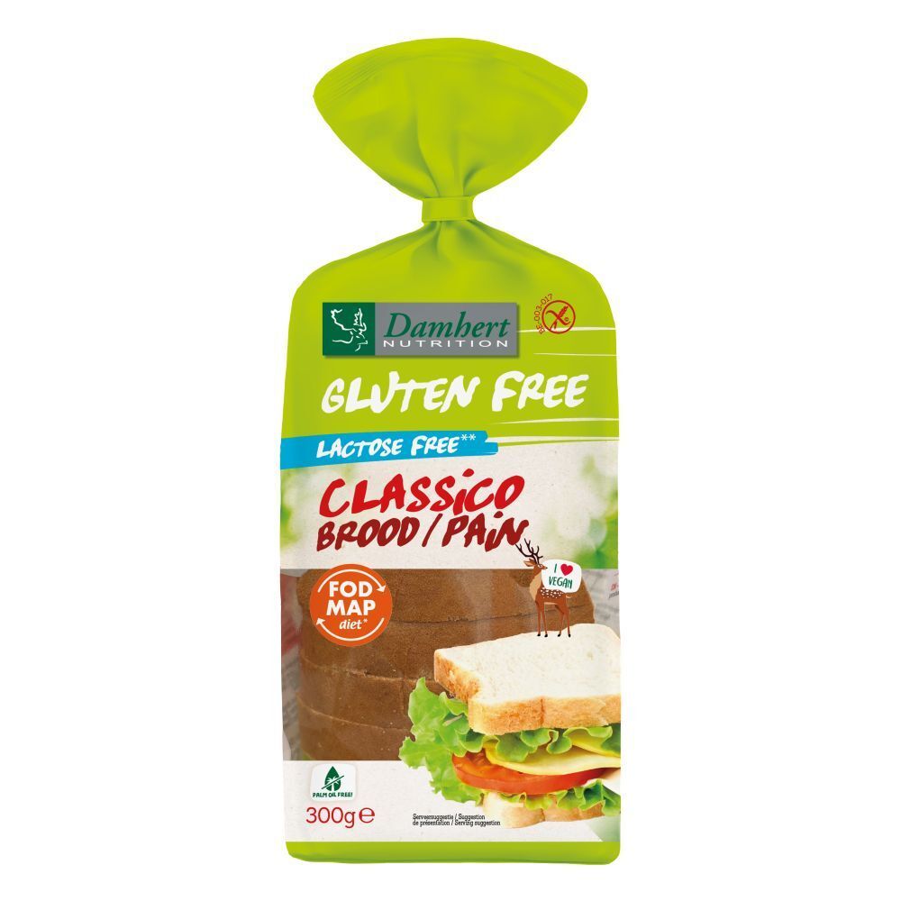 Damhert Gluten Free Classico Pain Lactose Free