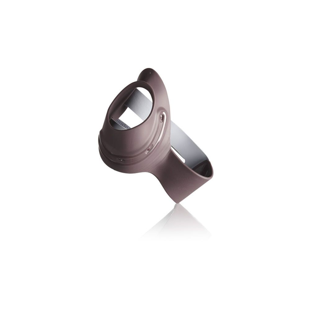 Push Ortho Duimbrace CMC. Bruin-zilverkleurige duimbrace. Zichtbare kenmerken: ring, metalen deel.