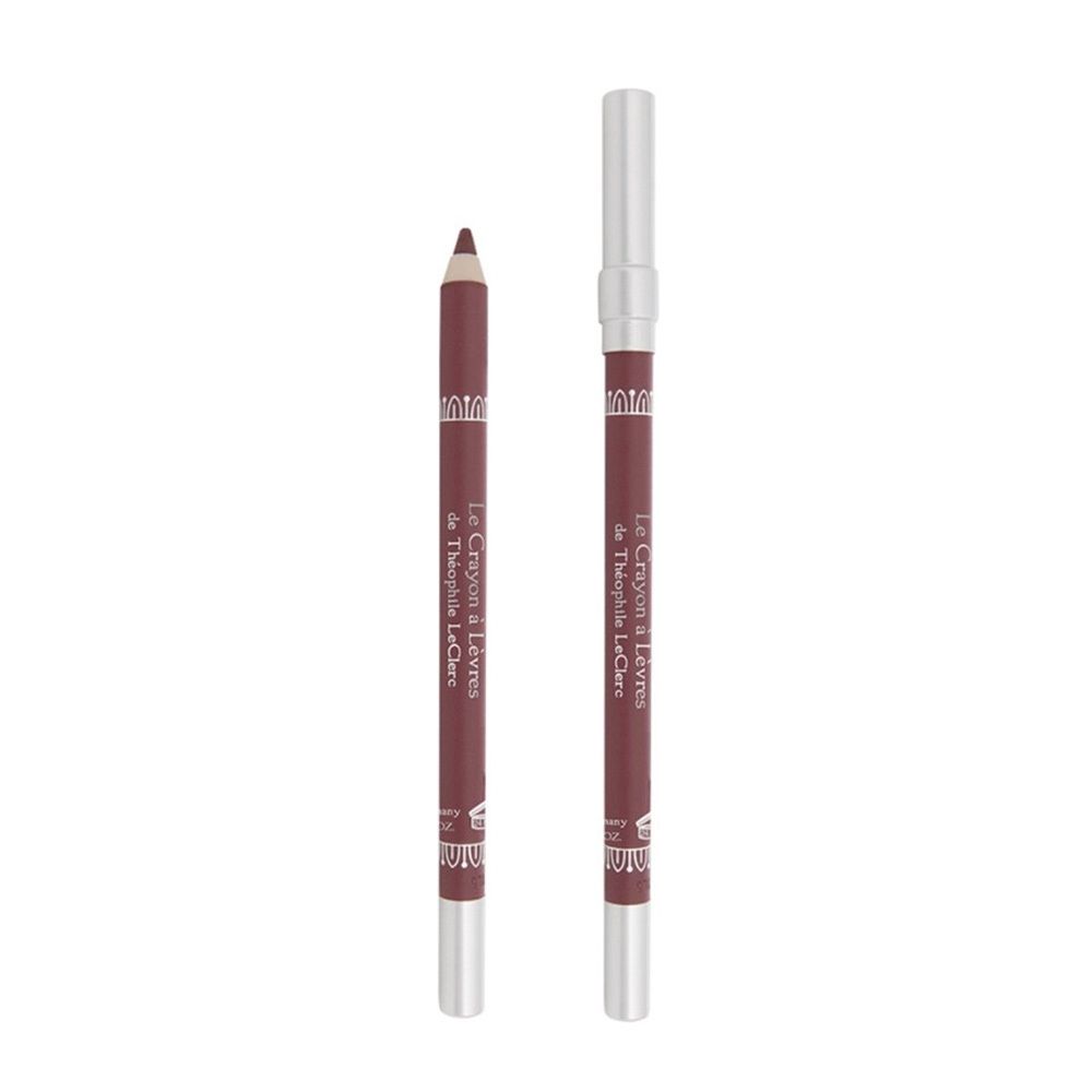 Zwei Lippenkonturenstifte. Einer mit offener Spitze, der andere mit Kappe. Aufschrift: Le Crayon à Lèvres de Théophile LeClerc.