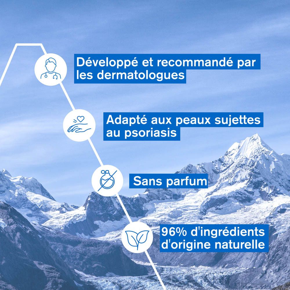 Tube blanc URIAGE Xémose PSO. Texte : Concentré apaisant. Embout bleu. Écriture bleue et blanche.