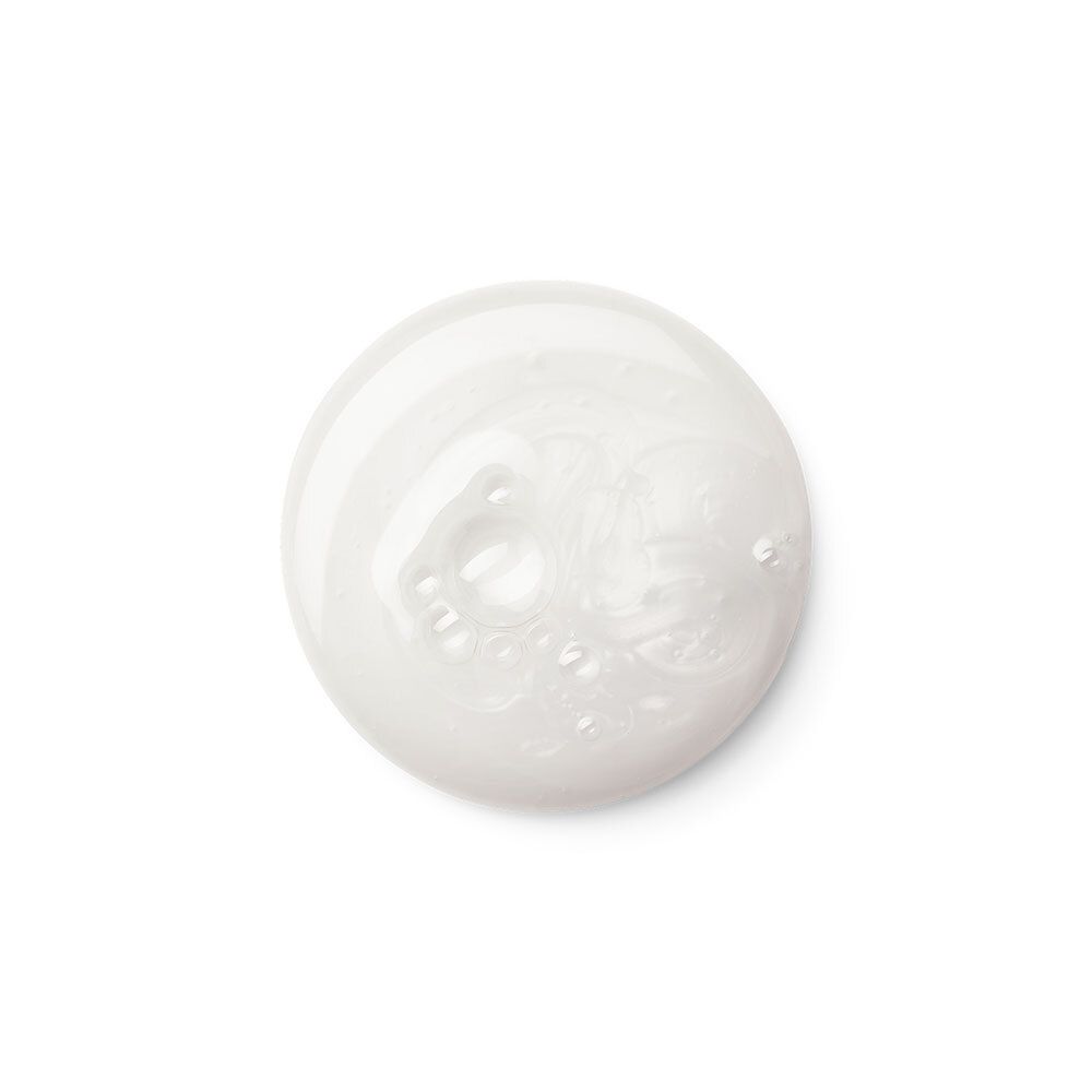 Witte gel. Ronde vorm. Bellen.