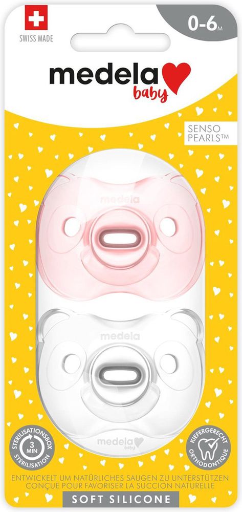 Medela Sucette Soft Silicone Rose 0-6 Mois