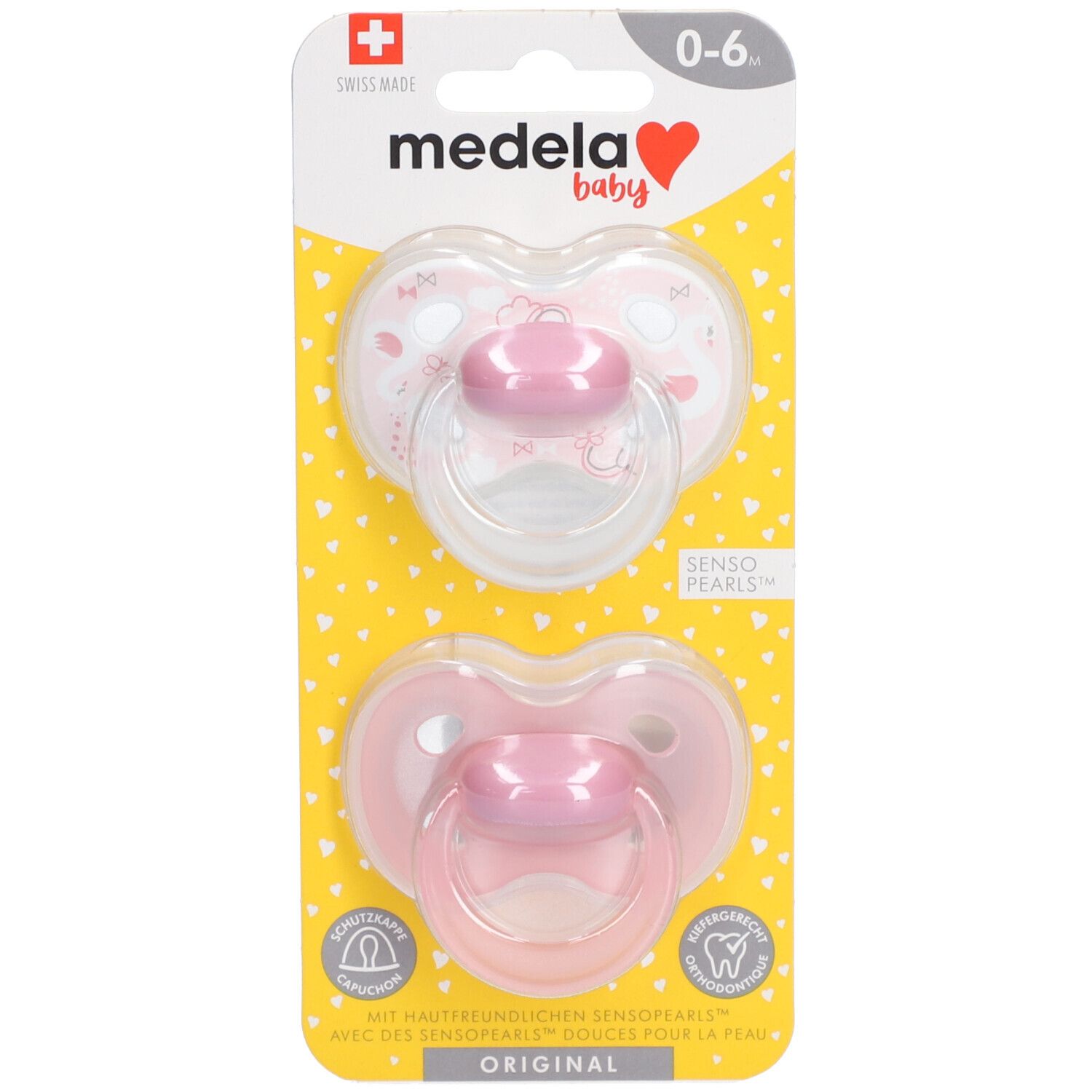 Medela+Sucette+Original+Rose+0-6+Mois