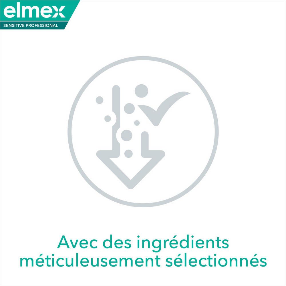 Symbole avec flèches et particules. Texte : Avec des ingrédients méticuleusement sélectionnés.