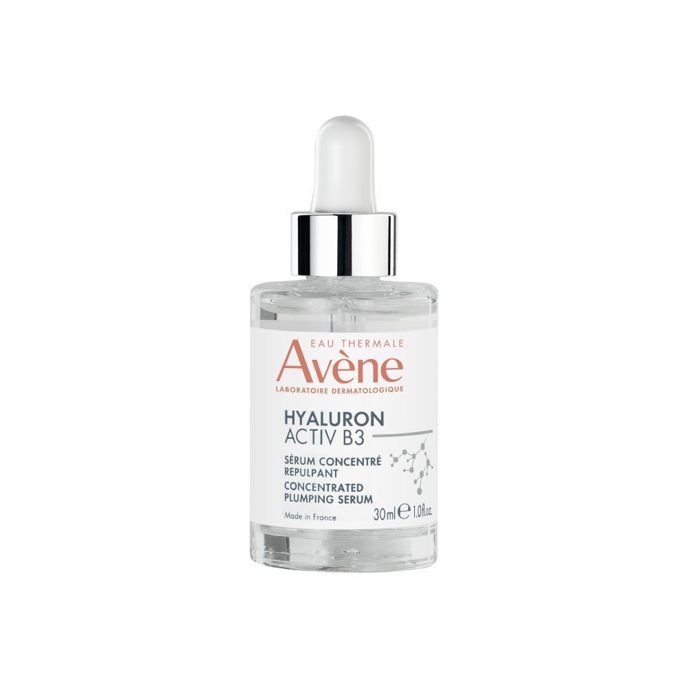 Flacon de sérum avec pipette. Marque et nom du produit sur l'étiquette. Clair.