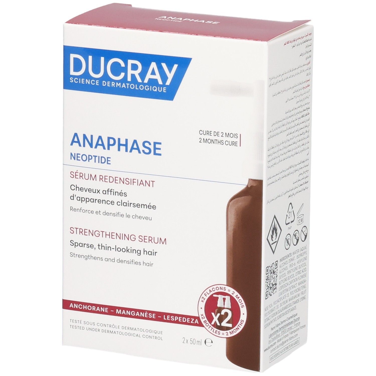 Ducray Anaphase Neoptide anti-haaruitvalserum 2×50 Gel
