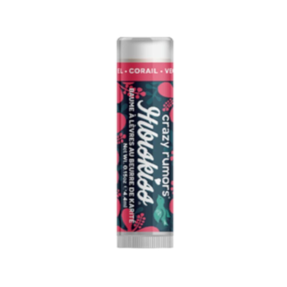 crazy rumors® Baume à Lèvres au Beurre de Karité - Hibiskiss Pearl