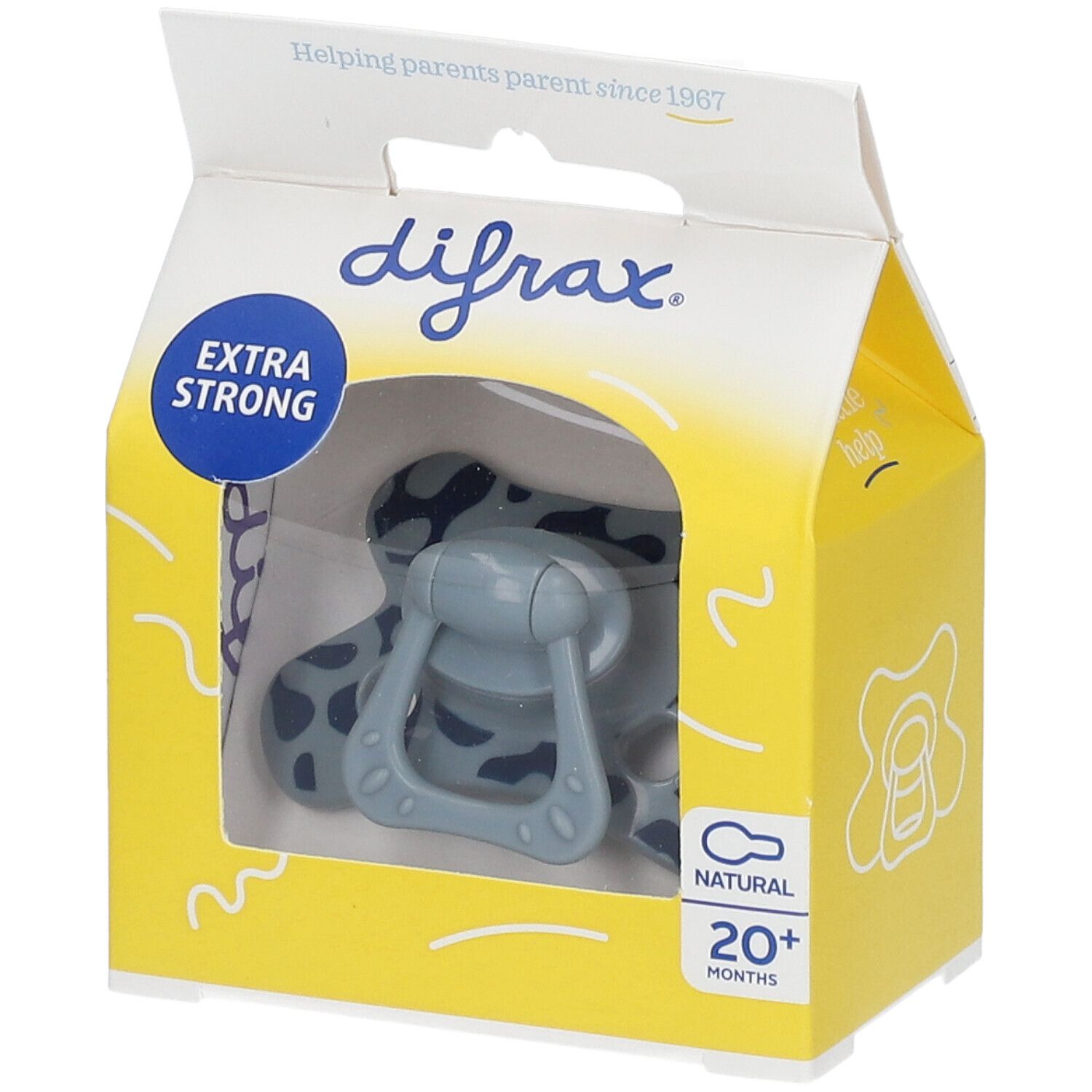 Difrax+Tetine+naturel+en+silicone+20+mois+et++