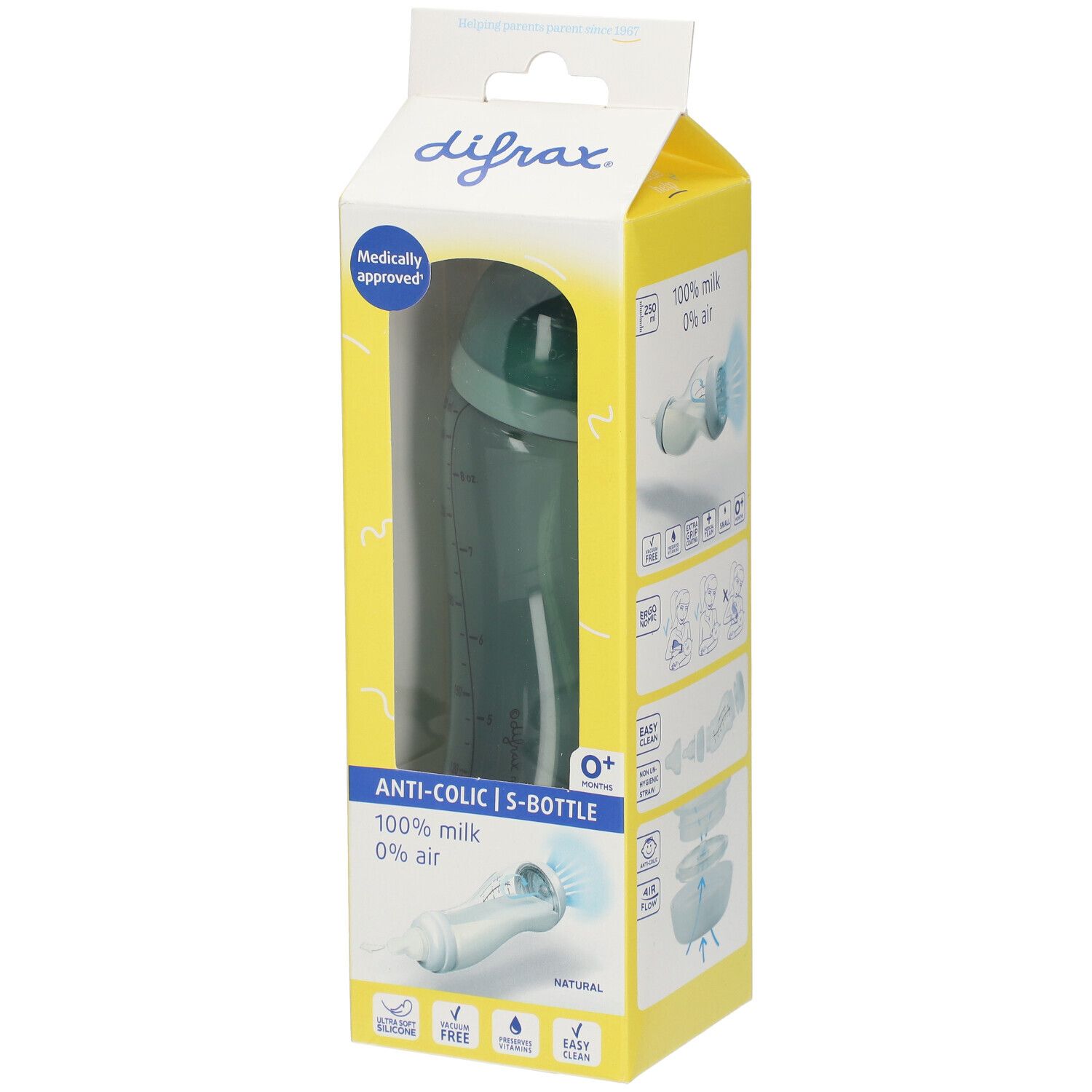 Difrax S-Fles Natural Sage 250 ml Flaschen