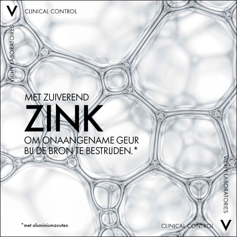 Tekst: Met zuiverend zink om onaangename geur bij de bron te bestrijden.