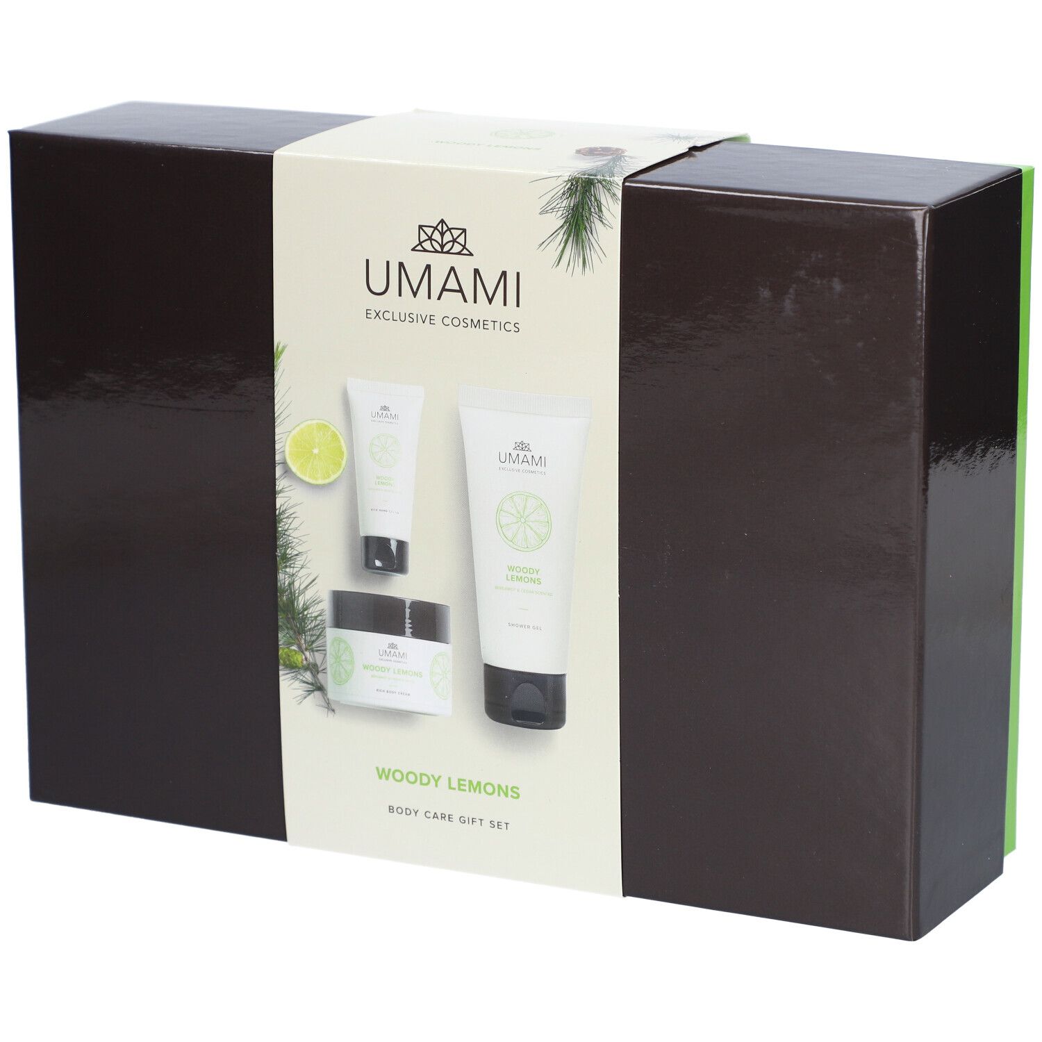 Umami Woody Lemons Body Care Gift Set Bergamote & Cèdre