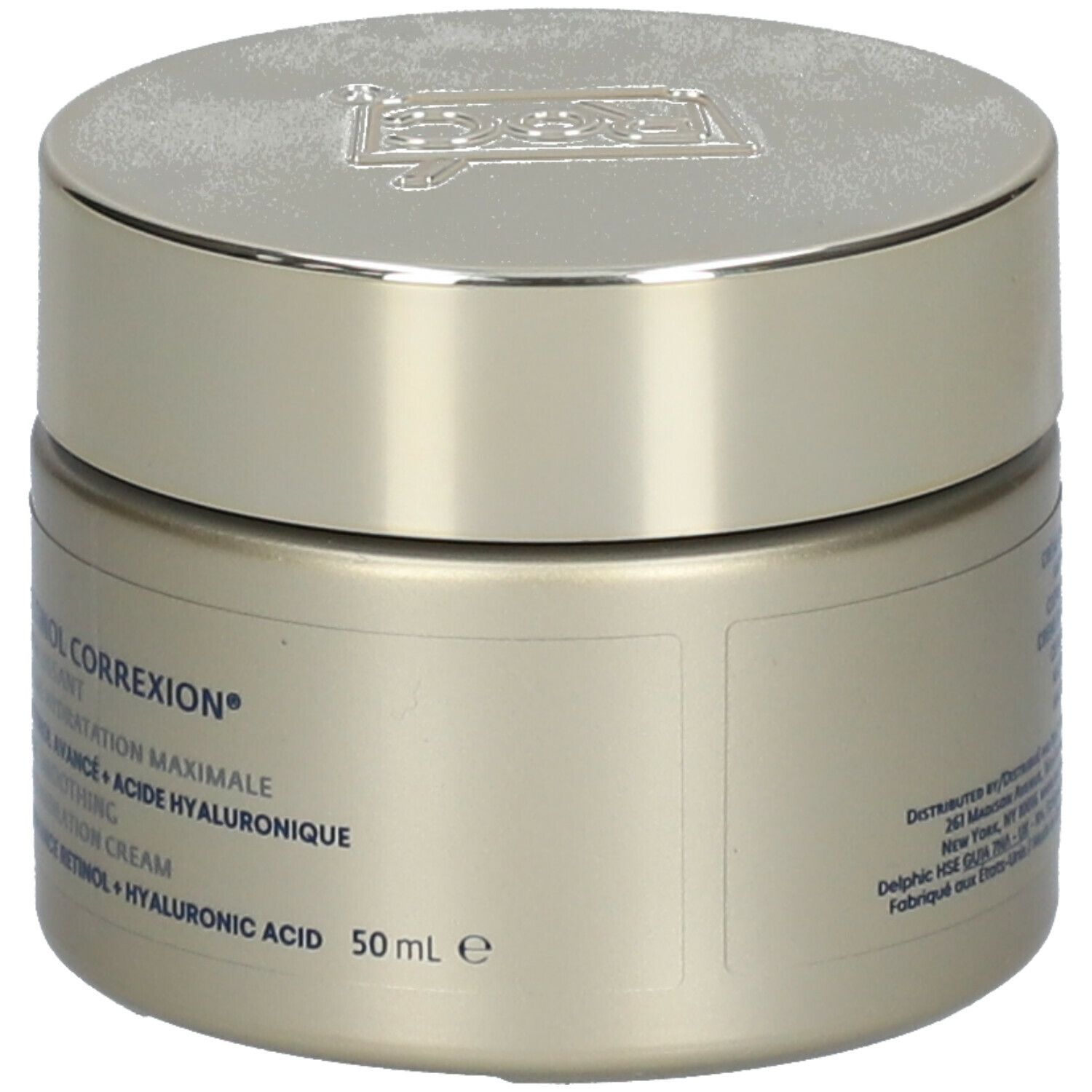 Pot de crème avec couvercle. Inscription RoC et Retinol Correxion. Volume : 50 ml.