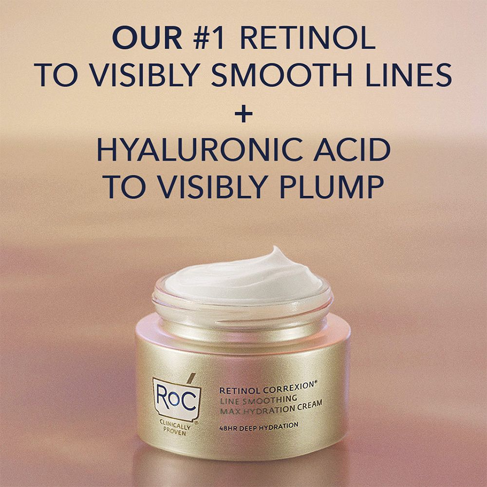 Pot de crème avec couvercle. Inscription RoC et Retinol Correxion. Volume : 50 ml.