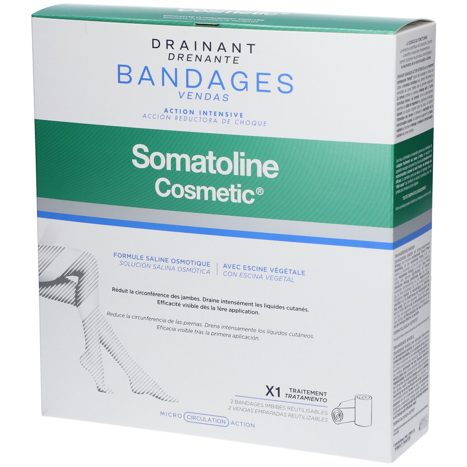 Somatoline Cosmetic Drainerende Windels Starterskit 1 St Verband