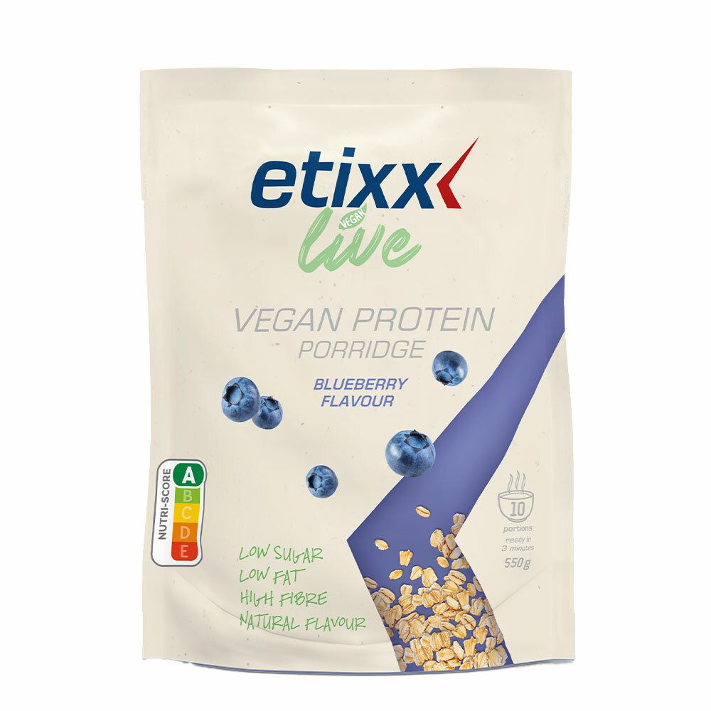 etixx Live Vegan Protein Porridge Blueberry