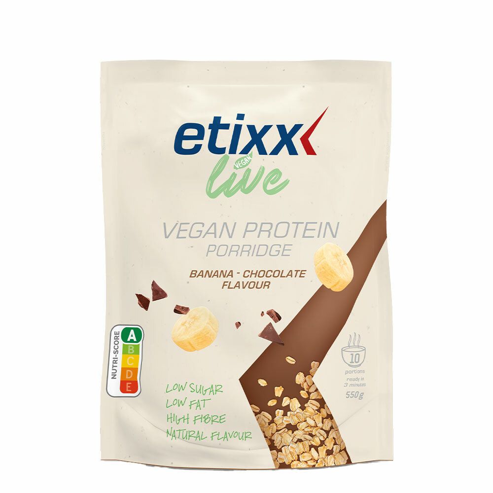 etixx Live Vegan Protein Porridge Banana - Chocolate