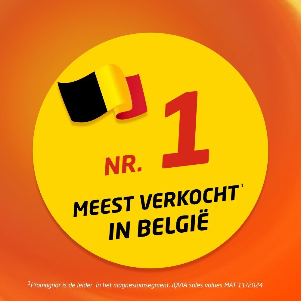 Gele cirkel met Belgische vlag en tekst. Tekst: Meest verkocht in België.