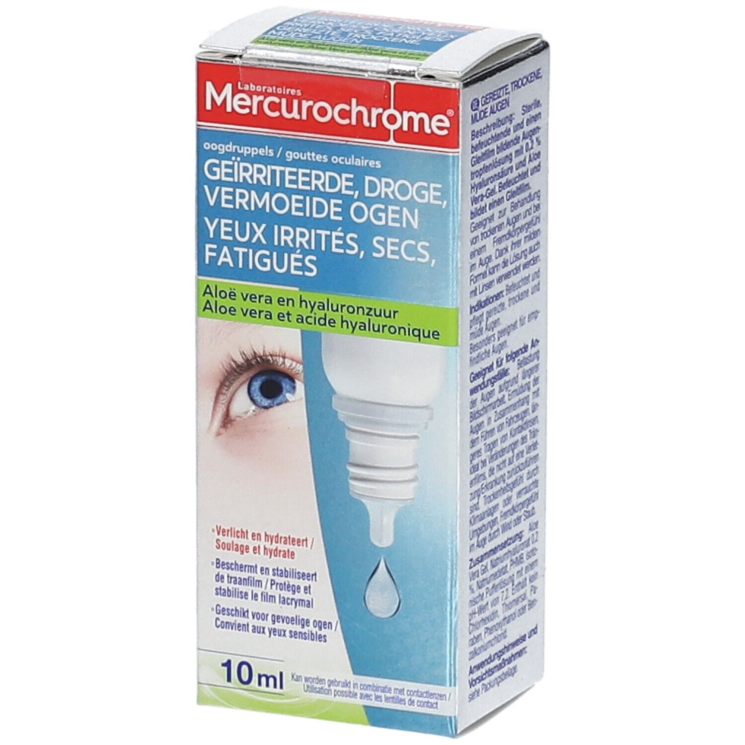 Mercurochrome Gouttes oculaires 10 ml collyre