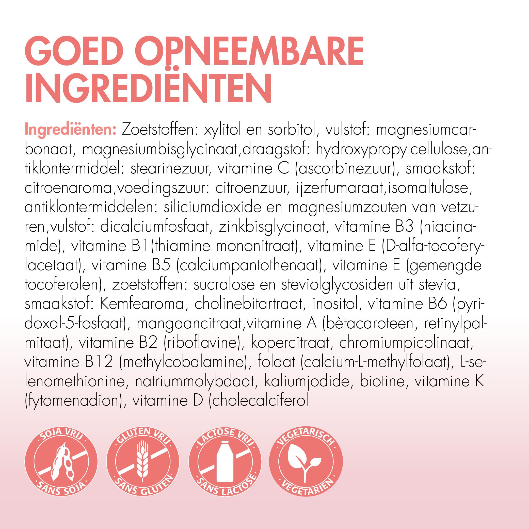 Voordelen. 5 voordelen. Wetenschappelijk onderbouwd, goed verdragen, gemakkelijk, snel, aanbevolen.