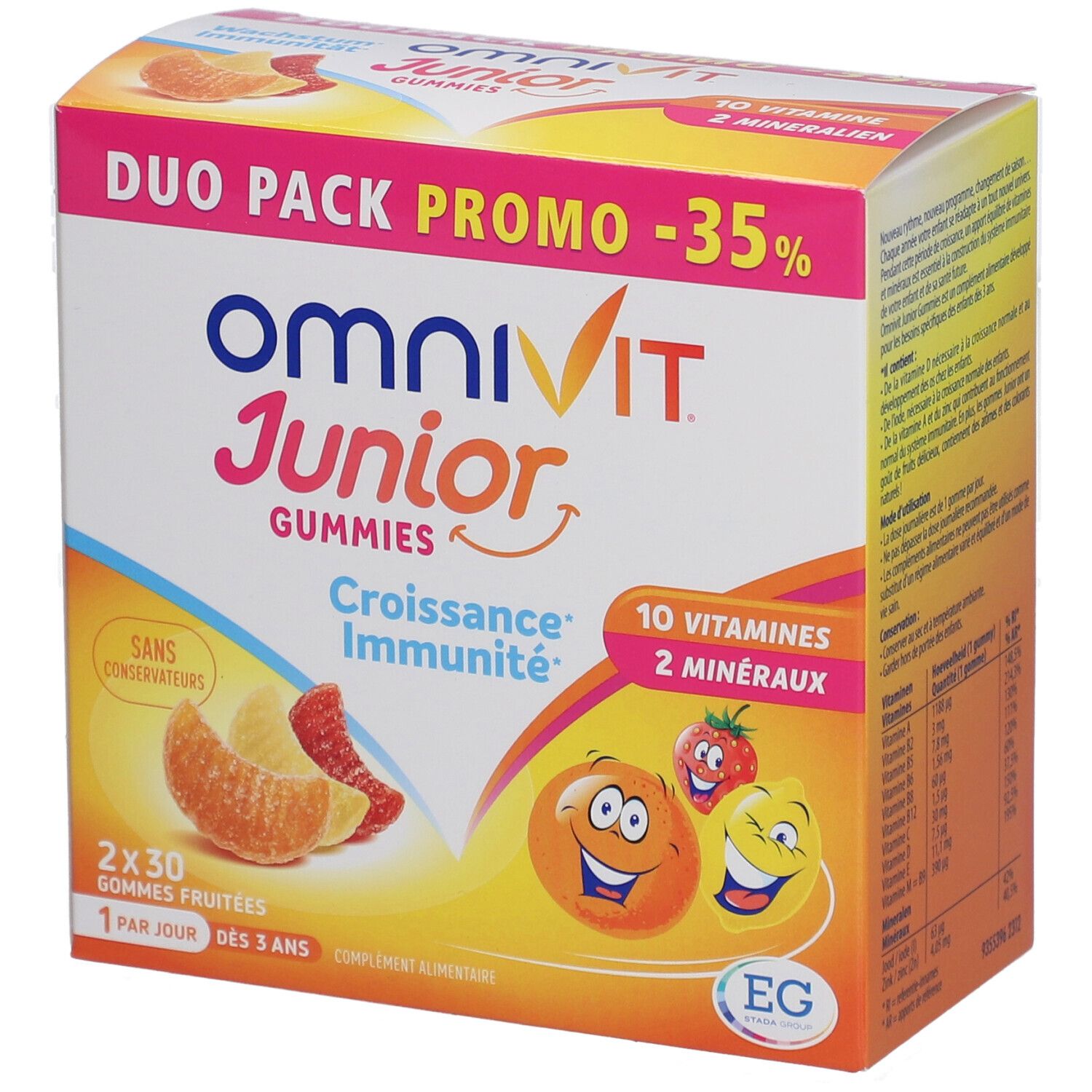 Omnivit Junior Gummies | Multivitamine pour la Croissance & l'Immunité