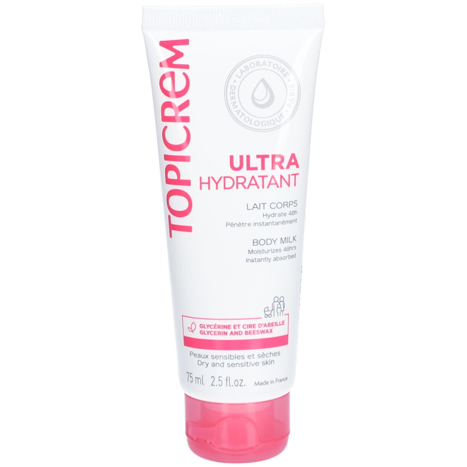 Topicrem Ultra Moisturizing Body Milk Nieuwe Formule 75 ml Körperlotion