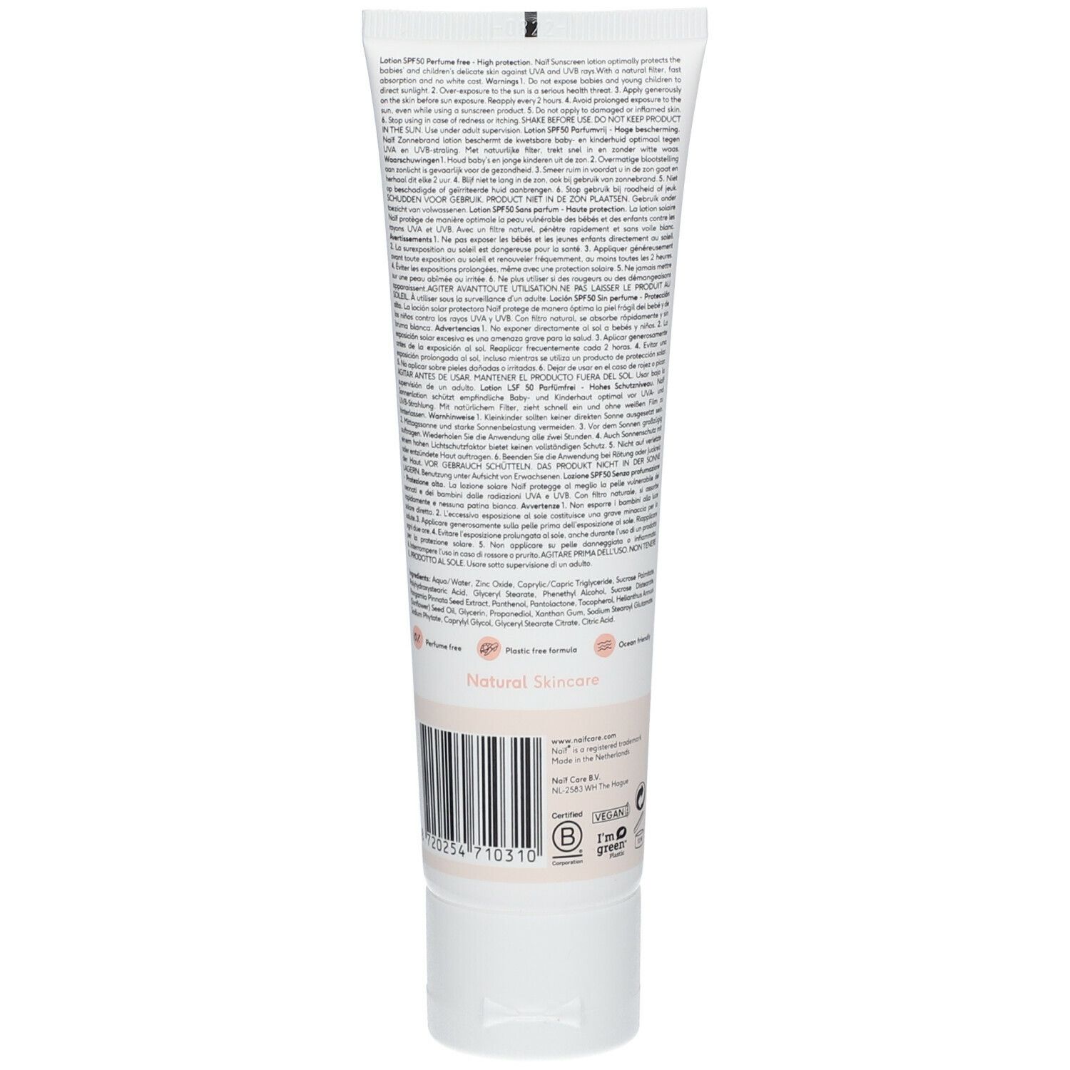 NAÏF® Baby & Kids Sonnenlotion LSF 50 unparfümiert