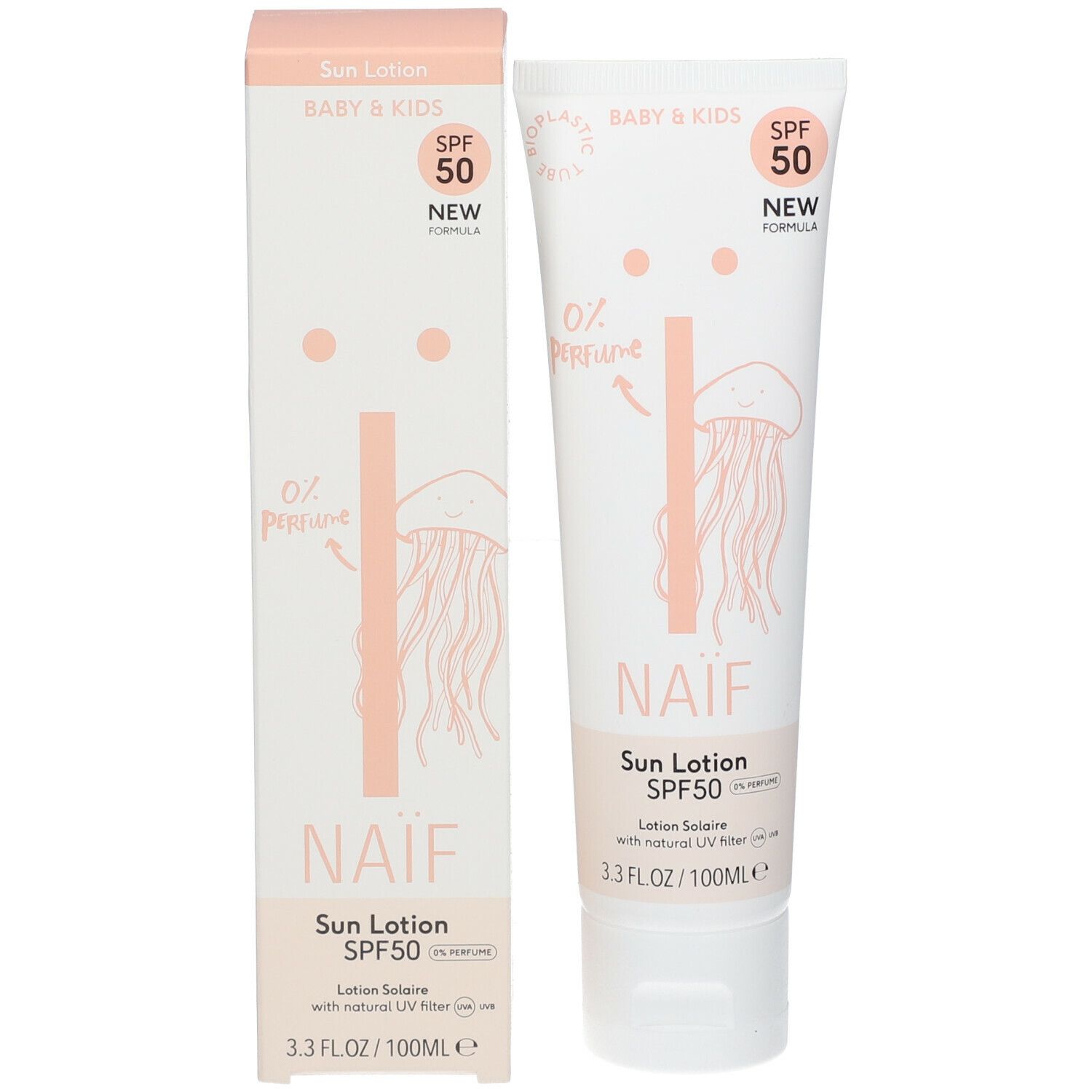 NAÏF® Baby & Kids Sonnenlotion LSF 50 unparfümiert