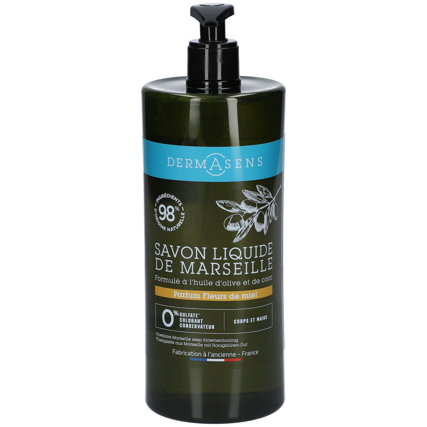 Dermasens Savon liquide de marseille Fleurs de miel