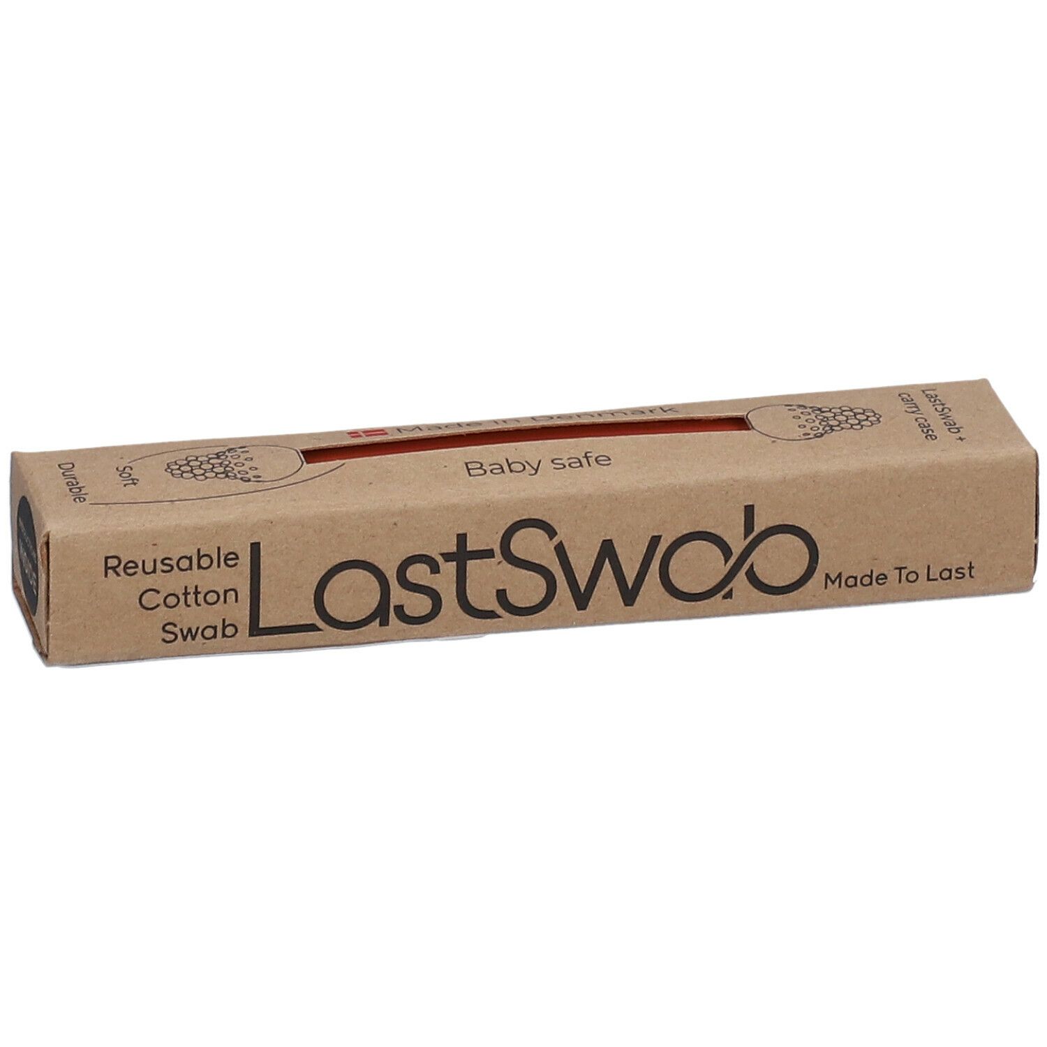 LastSwab Basic wiederverwendbares Ohrstäbchen, peach
